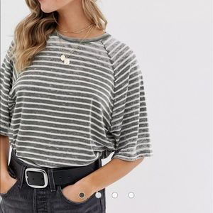 ASOS Burnout Striped Tee